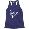 music heart rock baseball jersey Racerback Tank