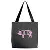 pig oink funny Tote Bags