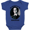 on wednesdays we wear black Baby Bodysuit