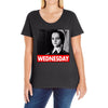 wednesday addams Ladies Curvy T-Shirt