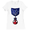 spider man pocket Ladies Fitted T-Shirt