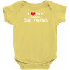 i love my crazy girl friend Baby Onesie