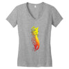 pink storm Women's V-Neck T-Shirt