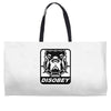 bull dog disobey Weekender Totes