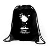 christmas icons with snow Drawstring Bags