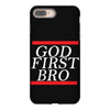 new  god first bro  t shirt religious humor lord tee iPhone 8 Plus