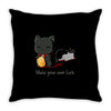 make your own luck Throw Pillow