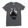 eiffel heart Ladies Fitted T-Shirt