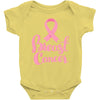 breast cancer pink ribbon Baby Bodysuit