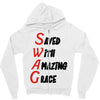 saved with amazing grace Zipper Hoodie