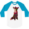 floral fox 3/4 Sleeve Shirt