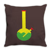 rasta bong water pipe slide insert stem filtered Throw Pillow