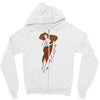 petunia Zipper Hoodie