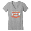 I Love Someone with Skin Cancer to The Moon and Back to Infinity Women's V-Neck T-Shirt