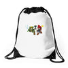 mario vs link Drawstring Bags