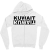 kuwait negative Zipper Hoodie