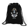 gorilla bikers Drawstring Bags