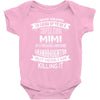 Super Cool Mimi Of A Freaking Awesome Granddaughter Baby Onesie