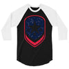 land of the free shield 3/4 Sleeve Shirt