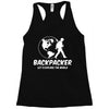 Backpacker Let's Explore The World Racerback Tank