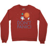 spacex don't panic in space Crewneck Sweatshirt