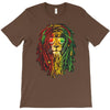 new! men's rasta vibe lion T-Shirt