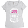 I Have a Pretty Wife I Also Have a Gun a Shovel and an Alibi Women's Triblend Scoop T-shirt