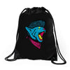 cat punk Drawstring Bags