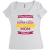 i never dreamed i'd grow up to be a super cool motocross mom but here Women's Triblend Scoop T-shirt