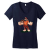 wrecking bros Women's V-Neck T-Shirt