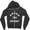 break the internet tie dye girls muscle top Zipper Hoodie