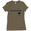 i'm an artist tee Ladies Fitted T-Shirt