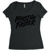 must go faster Women's Triblend Scoop T-shirt