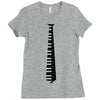 piano tie Ladies Fitted T-Shirt