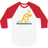 wallabies gold logo 3/4 Sleeve Shirt