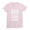 Be A Super Hero For Animals Go Vegan! Ladies Fitted T-Shirt