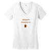 Grandpa Powered by coffee Women's V-Neck T-Shirt