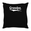 grandpa since 2015 Throw Pillow