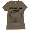 February Girl Facts Pisces Ladies Fitted T-Shirt