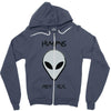 humans aren't real Zipper Hoodie