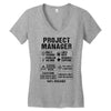 Project Manager Women's V-Neck T-Shirt