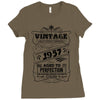 Vintage Aged To Perfection 1957 Ladies Fitted T-Shirt