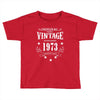 original parts vintage established 1973 perfectly aged Toddler T-shirt
