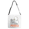 This Girl Loves Poodle Adjustable Strap Totes