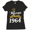 kings are born in 1964 Ladies Fitted T-Shirt