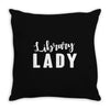 library lady Throw Pillow