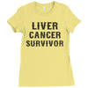 Liver Cancer Survivor Ladies Fitted T-Shirt