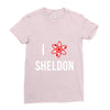 i heart sheldon Ladies Fitted T-Shirt