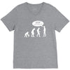 banksy funny human evolution indie V-Neck Tee