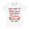 i just want to bake stuff and watch christmas movies all day All Over Women's T-shirt